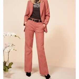 Reformation Dillon Corduroy Flare Pants Pink 27